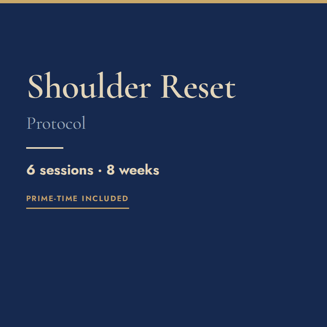 Shoulder Reset Protocol at Fascia Rebalanced in Phoenix, AZ